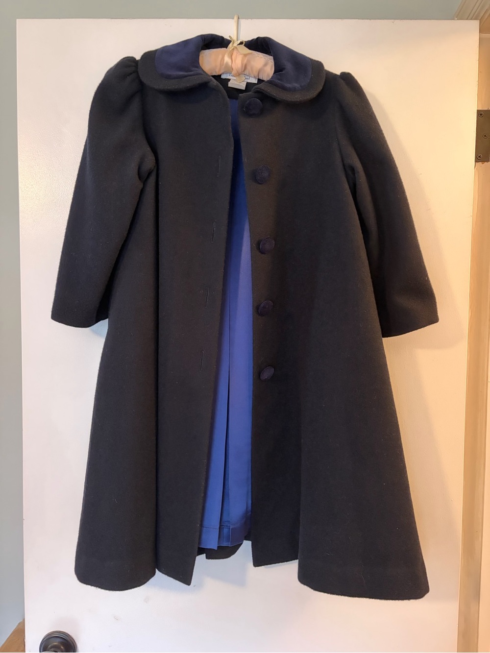 Vintage Sally Membery London Girls Wool Swing Coat